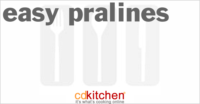 Easy Pralines - CDKitchen.com