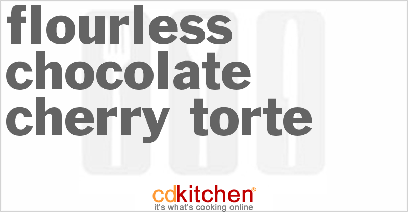 Flourless Chocolate Cherry Torte - CDKitchen.com