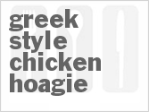 recipe for greek-style chicken hoagie