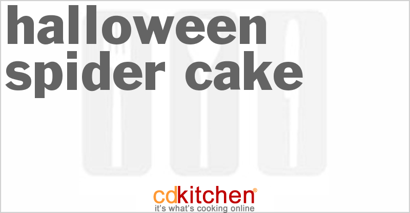 Halloween Spider Cake - CDKitchen.com