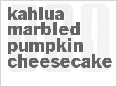 recipe for kahlua marbled pumpkin cheesecake