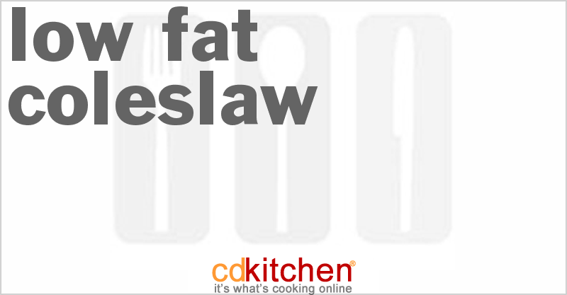 Low-Fat Coleslaw - CDKitchen.com