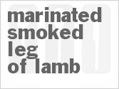 recipe for marinated smoked leg of lamb