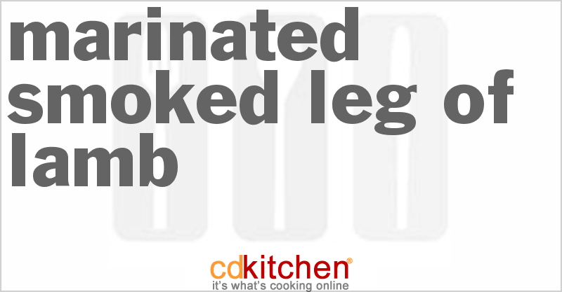 Marinated Smoked Leg Of Lamb - CDKitchen.com