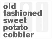 recipe for old-fashioned sweet potato cobbler