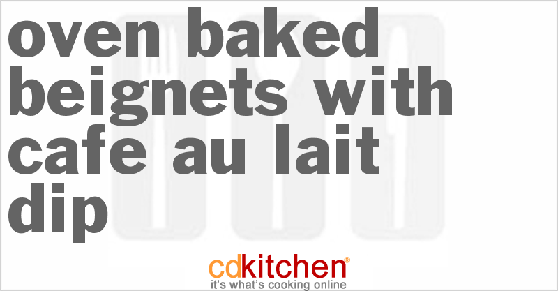 Oven-Baked Beignets With Cafe Au Lait Dip - CDKitchen.com
