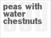 recipe for peas with water chestnuts