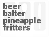 recipe for beer batter pineapple fritters