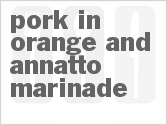 recipe for pork in orange and annatto marinade