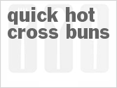 recipe for quick hot cross buns