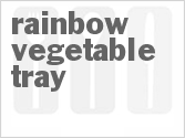 recipe for rainbow vegetable tray