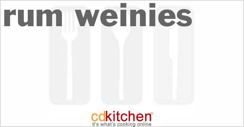 Rum Weinies - CDKitchen.com