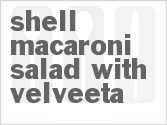 recipe for shell macaroni salad with velveeta