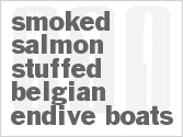recipe for smoked salmon-stuffed belgian endive boats