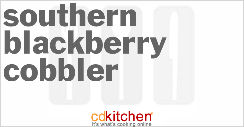 Southern Blackberry Cobbler - CDKitchen.com