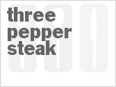 recipe for three-pepper steak