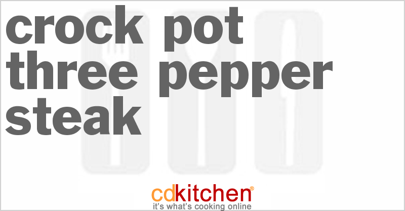 Three-Pepper Steak - CDKitchen.com