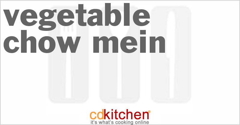 Vegetable Chow Mein - CDKitchen.com