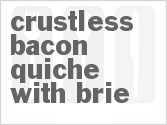 Crustless Bacon Quiche with Brie