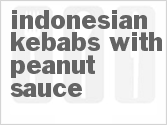 Indonesian Kebabs with Peanut Sauce