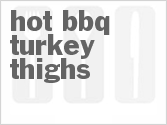 Hot BBQ Turkey Thighs