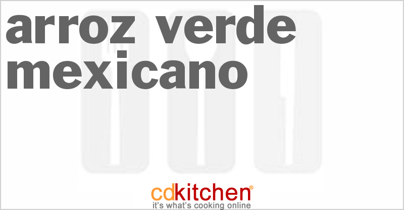 Arroz Verde Mexicano - CDKitchen.com