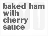 recipe for baked ham with cherry sauce