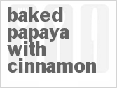 recipe for baked papaya with cinnamon