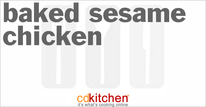 Baked Sesame Chicken - CDKitchen.com