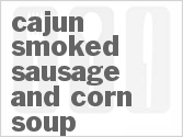 recipe for cajun smoked sausage and corn soup
