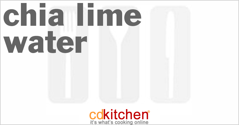 Chia Lime Water - CDKitchen.com