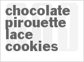 recipe for chocolate pirouette lace cookies