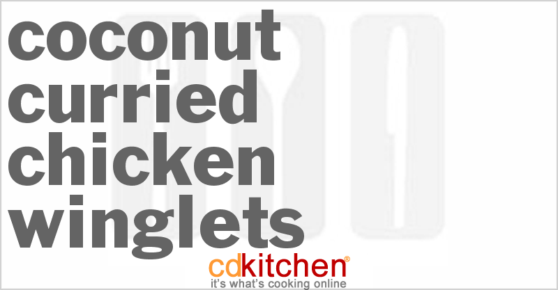 Coconut Curried Chicken Winglets - CDKitchen.com