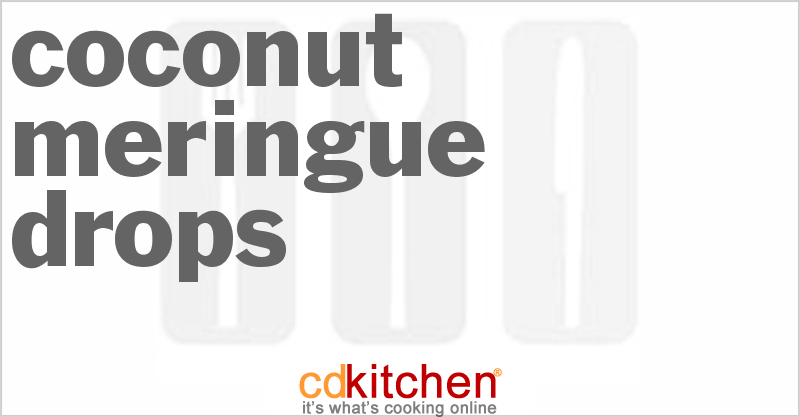 Coconut Meringue Drops - CDKitchen.com