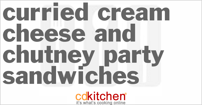 Curried Cream Cheese And Chutney Party Sandwiches - CDKitchen.com