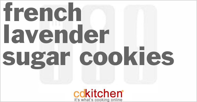 French Lavender Sugar Cookies - CDKitchen.com