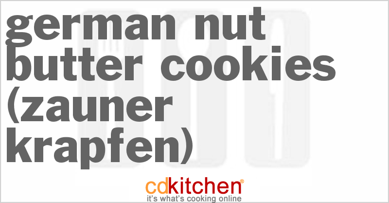 German Nut Butter Cookies (Zauner Krapfen) - CDKitchen.com