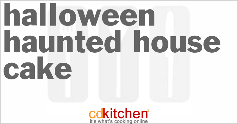 Halloween Haunted House Cake - CDKitchen.com