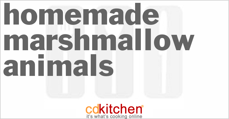 Homemade Marshmallow Animals - CDKitchen.com