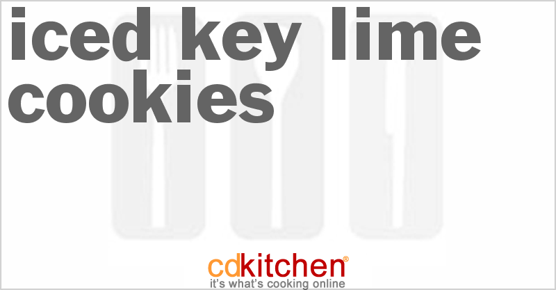 Iced Key Lime Cookies - CDKitchen.com