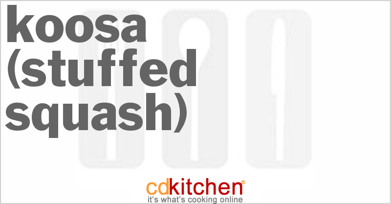 Koosa (Stuffed Squash) - CDKitchen.com