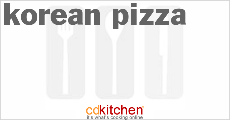 Korean Pizza - CDKitchen.com