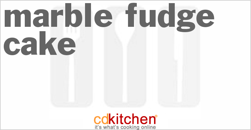 Marble Fudge Cake - CDKitchen.com