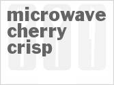 recipe for microwave cherry crisp