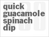 recipe for quick guacamole-spinach dip