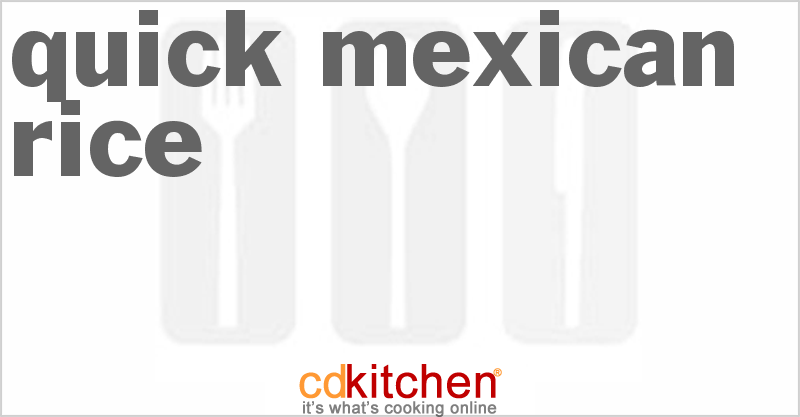 Quick Mexican Rice - CDKitchen.com