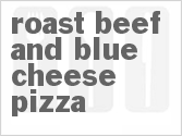 recipe for roast beef and blue cheese pizza