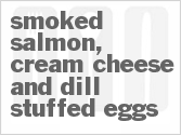 Smoked Salmon, Cream Cheese And Dill Stuffed Eggs image
