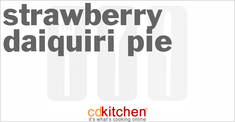 Strawberry Daiquiri Pie - CDKitchen.com