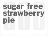 recipe for sugar free strawberry pie